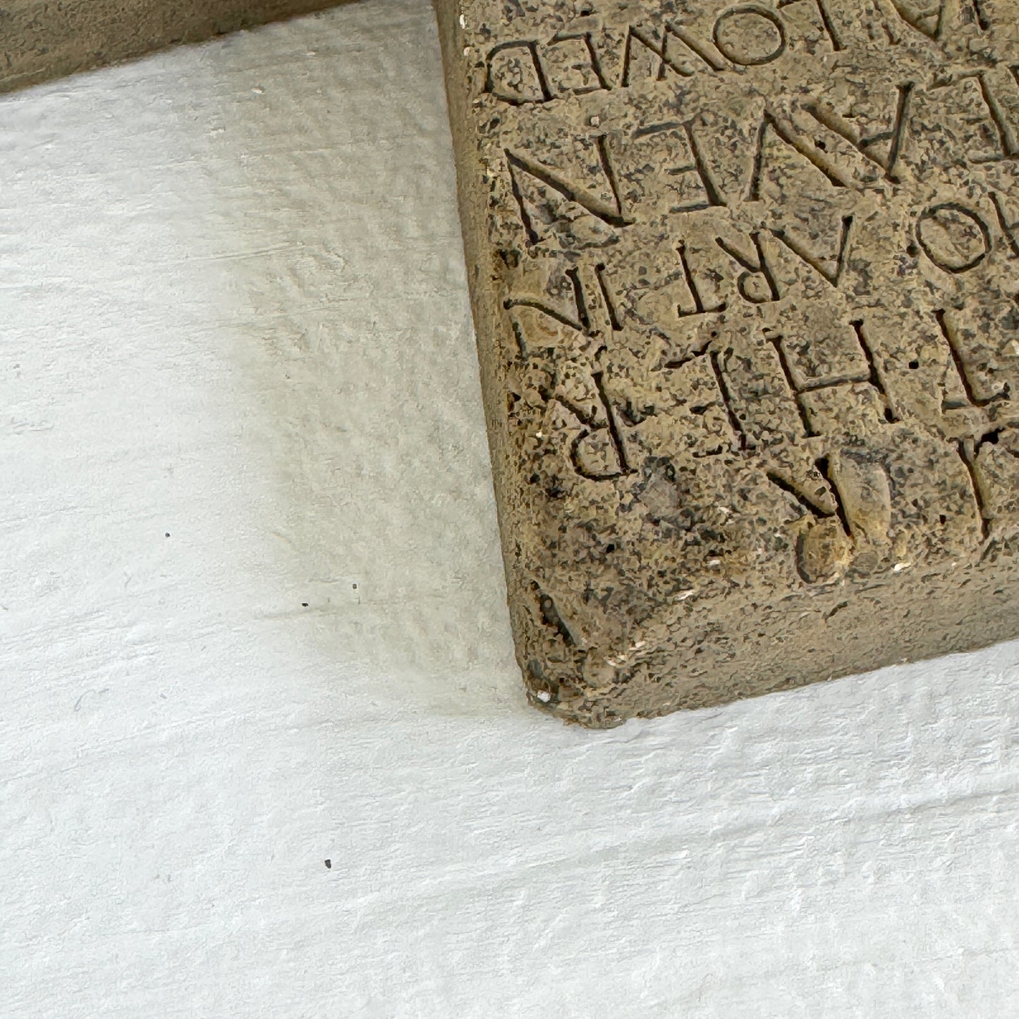 Rustic Lord’s Prayer Wall Cross | Textured Cement Stone Look Cross | Christian Home Decor