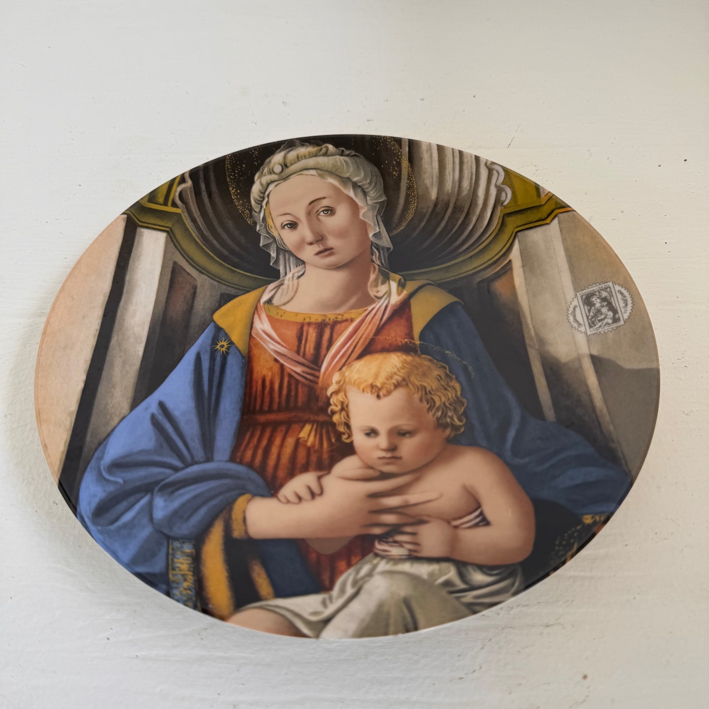 1984 Madonna and Child Christmas Stamp Art Plate | Fra Filippo Lippi | National Gallery of Art