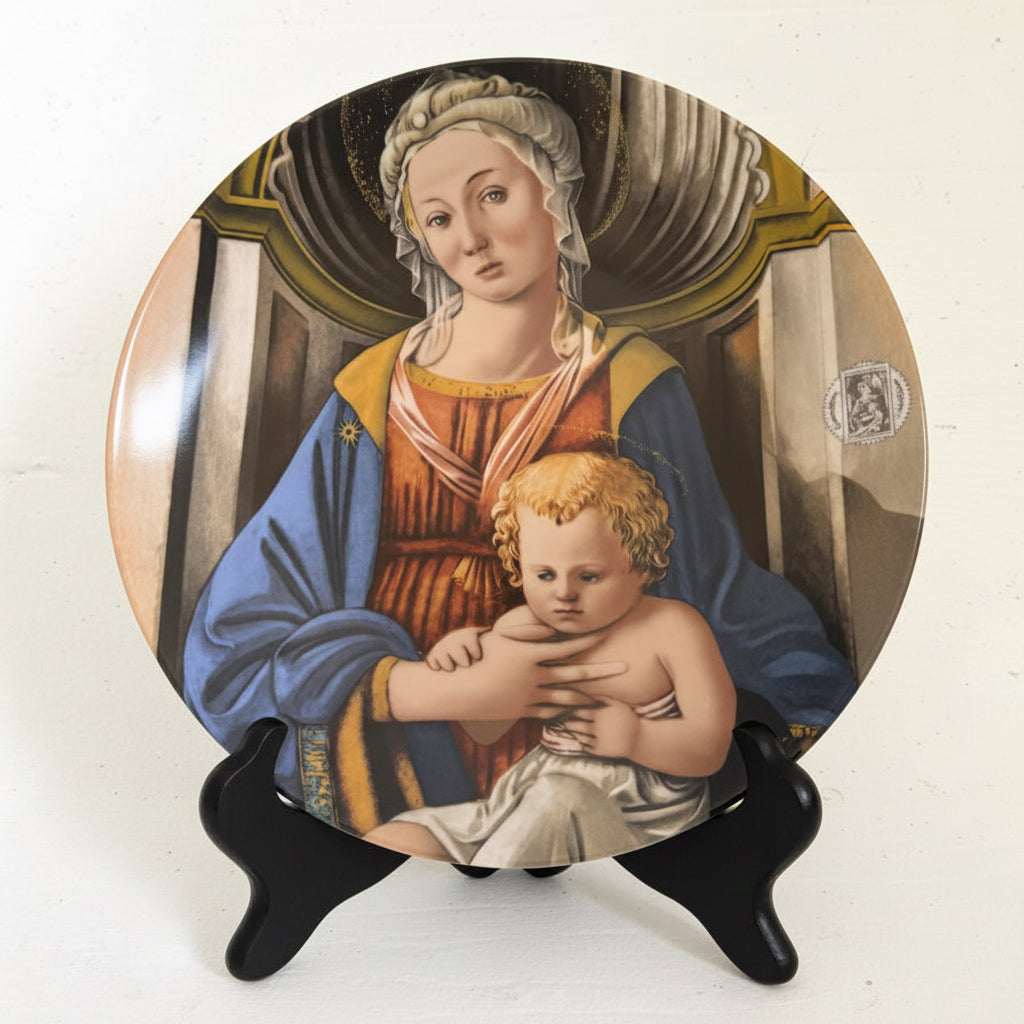 1984 Madonna and Child Christmas Stamp Art Plate | Fra Filippo Lippi | National Gallery of Art