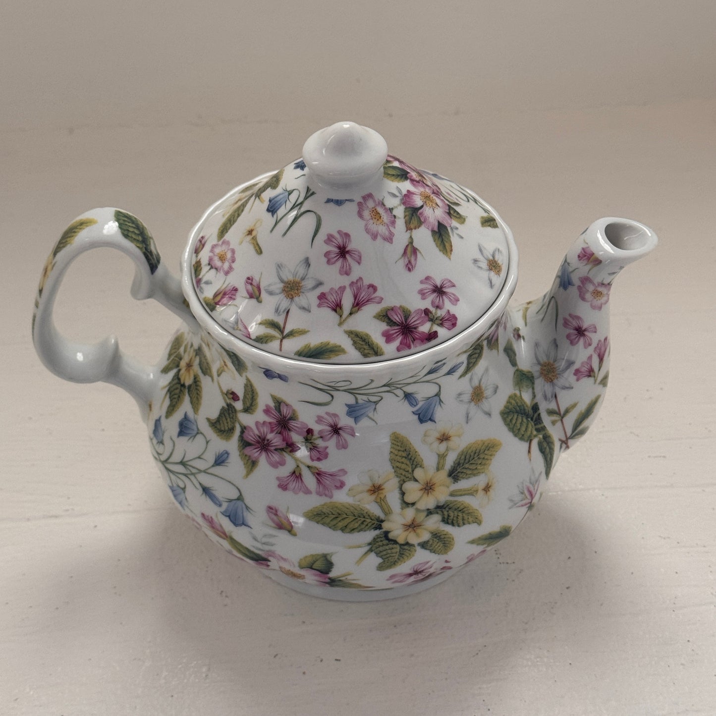 Vintage Kent Collection Floral Teapot with Lid | Cottage Garden Tea Pot