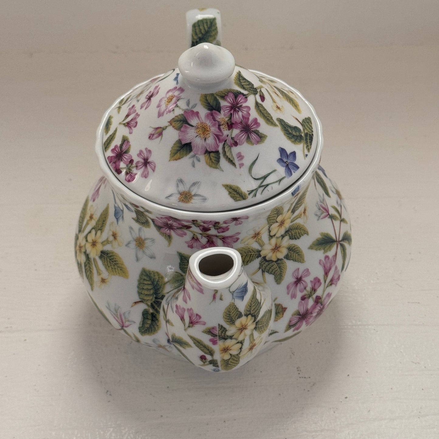 Vintage Kent Collection Floral Teapot with Lid | Cottage Garden Tea Pot