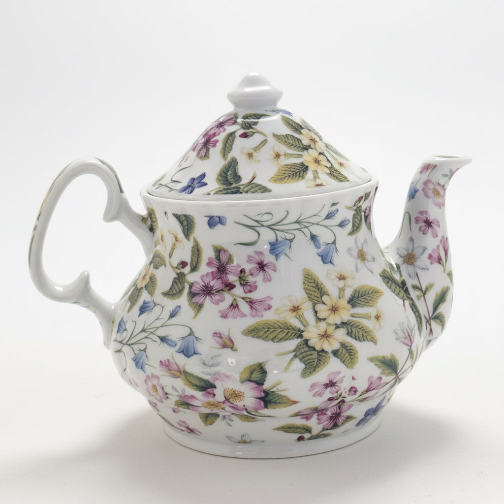 Vintage Kent Collection Floral Teapot with Lid | Cottage Garden Tea Pot