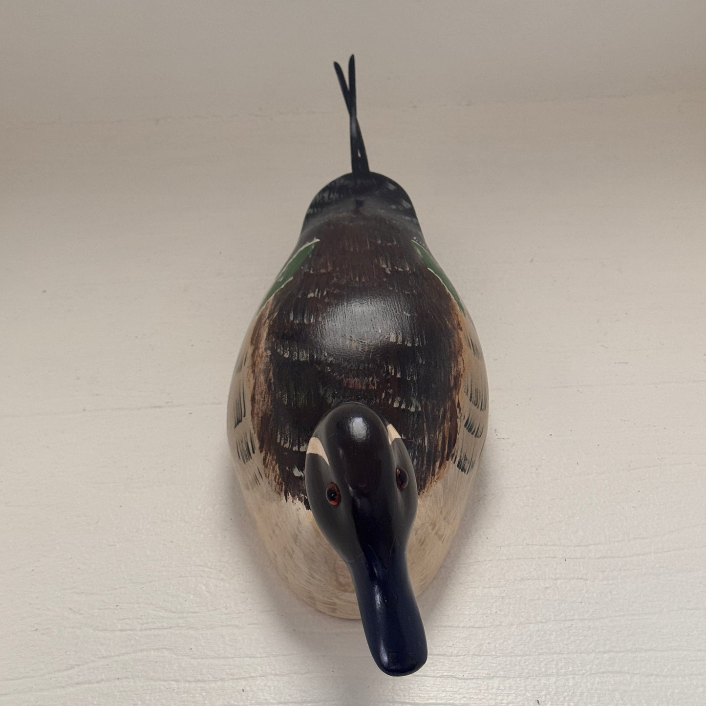 Vintage Hand Carved Pintail Duck Decoy by Tristram Dated 11/83 | Wooden Waterfowl Sculpture