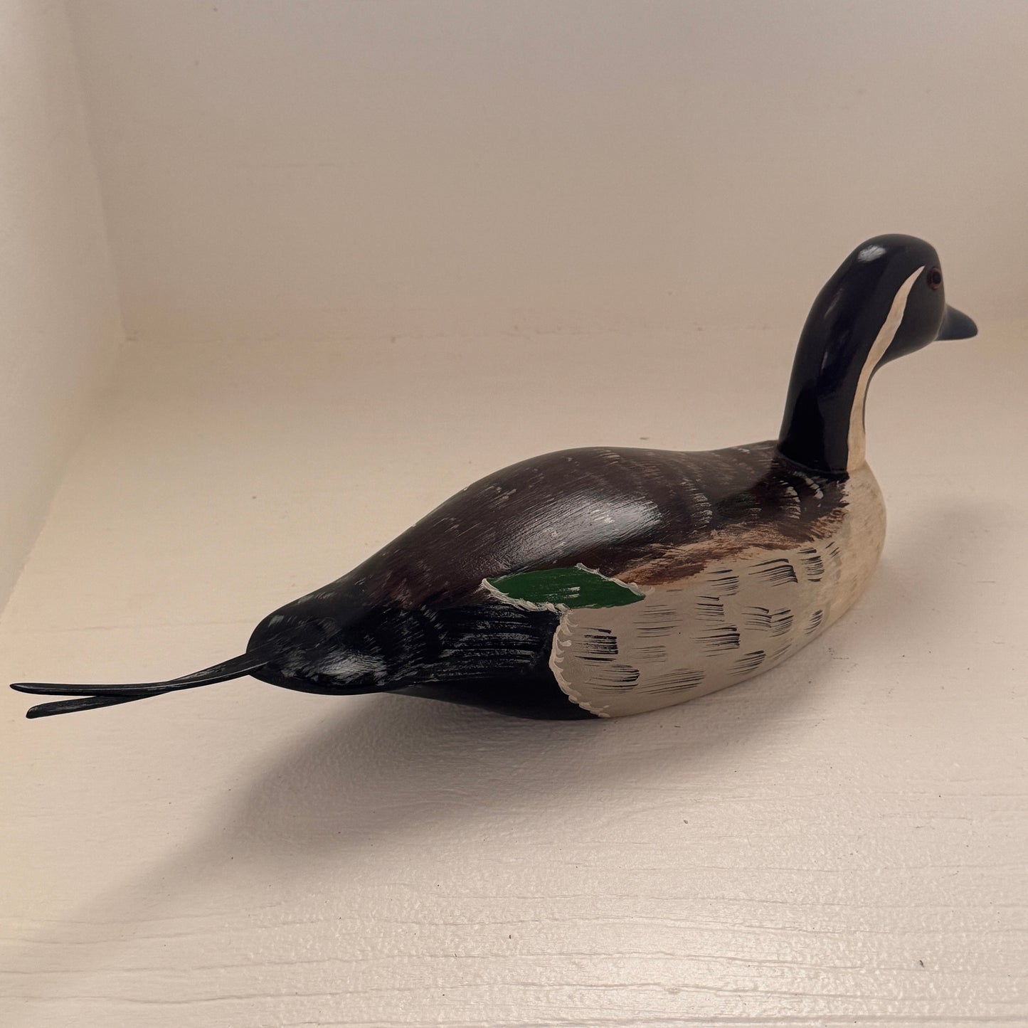 Vintage Hand Carved Pintail Duck Decoy by Tristram Dated 11/83 | Wooden Waterfowl Sculpture