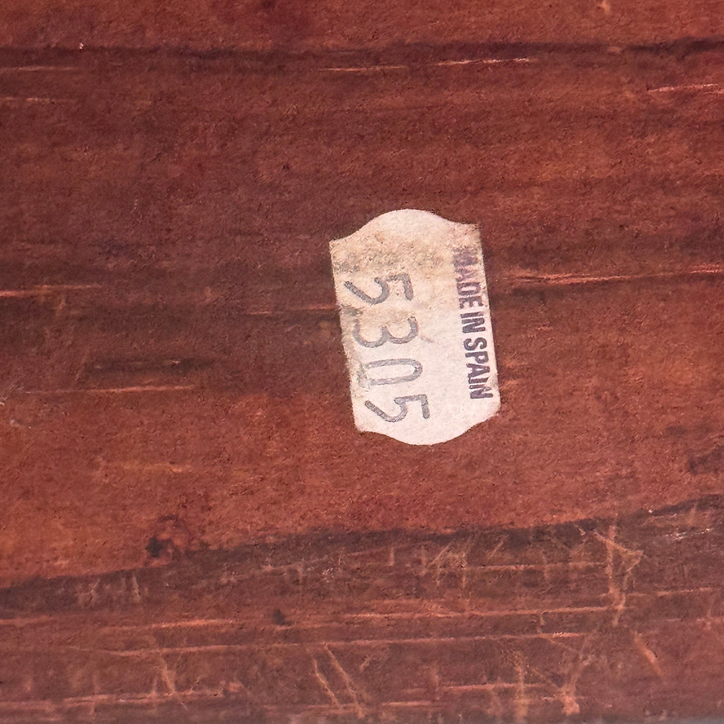 Vintage Made in Spain Wooden Mayflower Keepsake Box | Treasure Chest Jewelry Box
