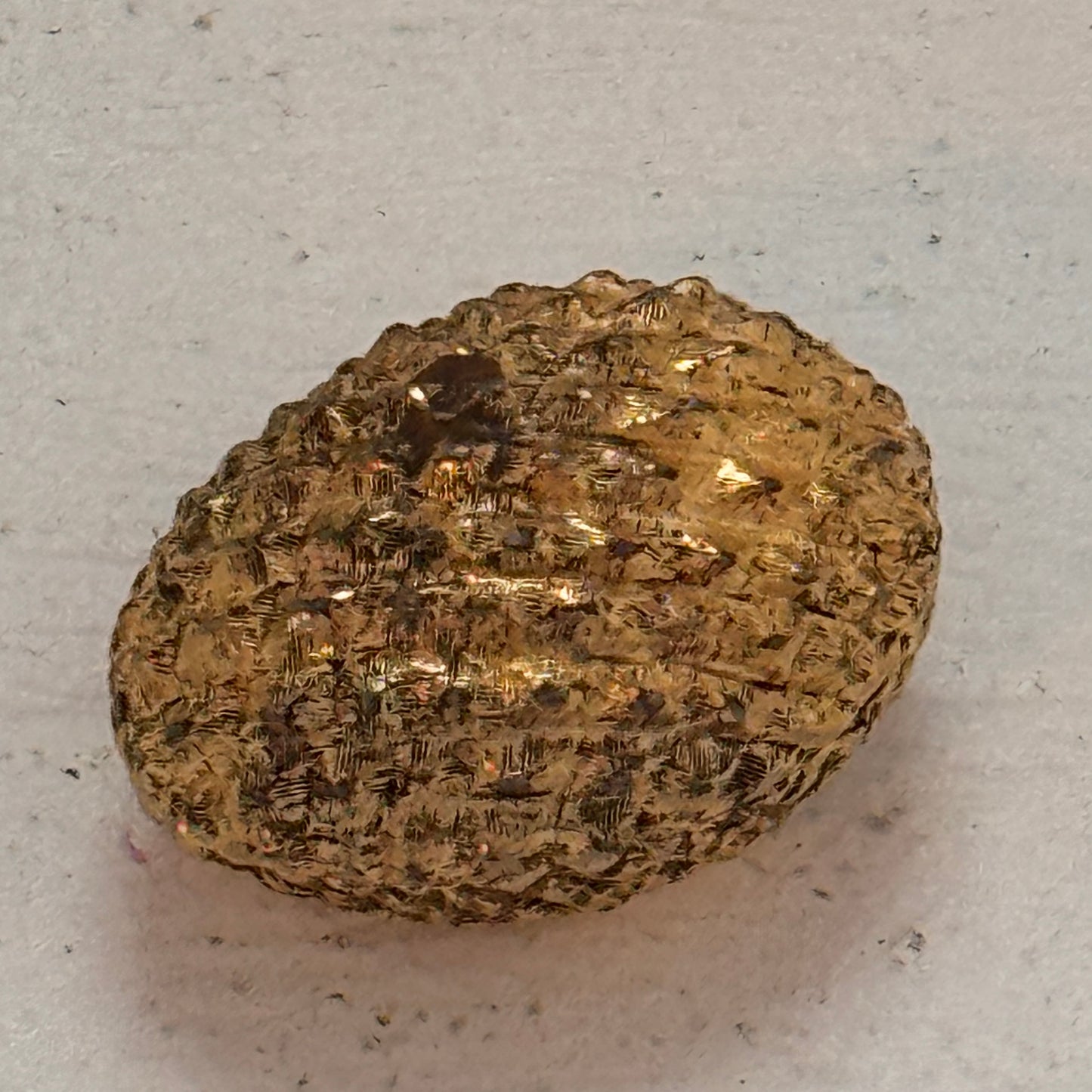 Vintage Neiman Marcus Gold Tone Oval Trinket Box | Textured Jewelry Keepsake Box