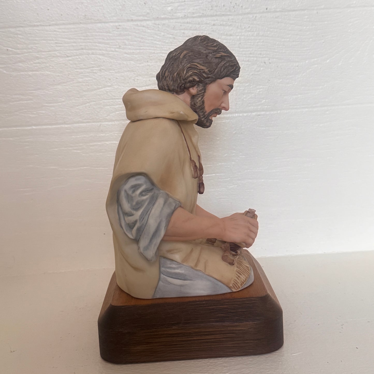The Carpenter by Frances Hook | Limited Edition Religious Sculpture | 1985 Roman Inc. | Jesus as Carpenter