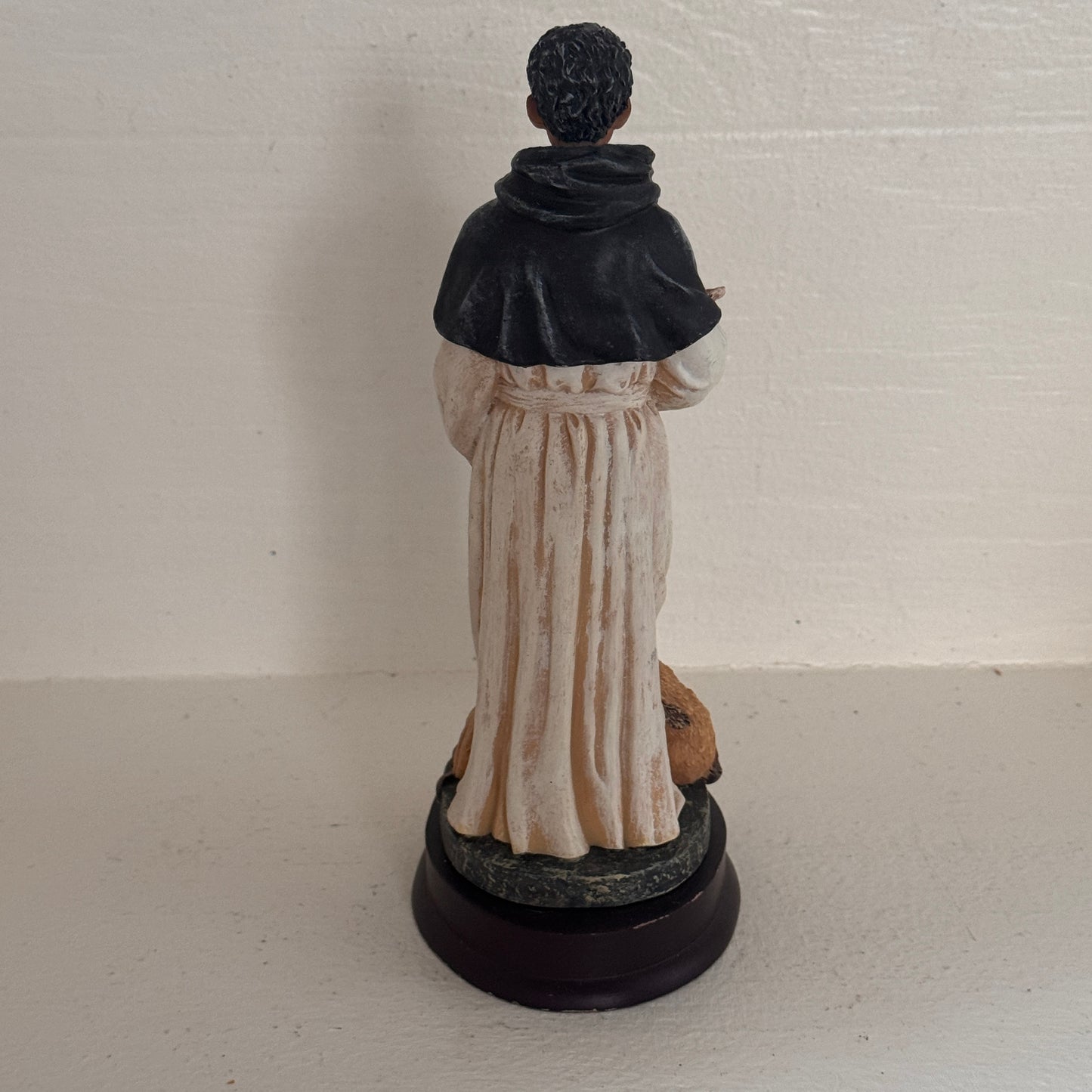 Vintage St. Martin de Porres Figurine | Florentine Classics Religious Statue | Patron Saint with Dog, Cat & Mouse