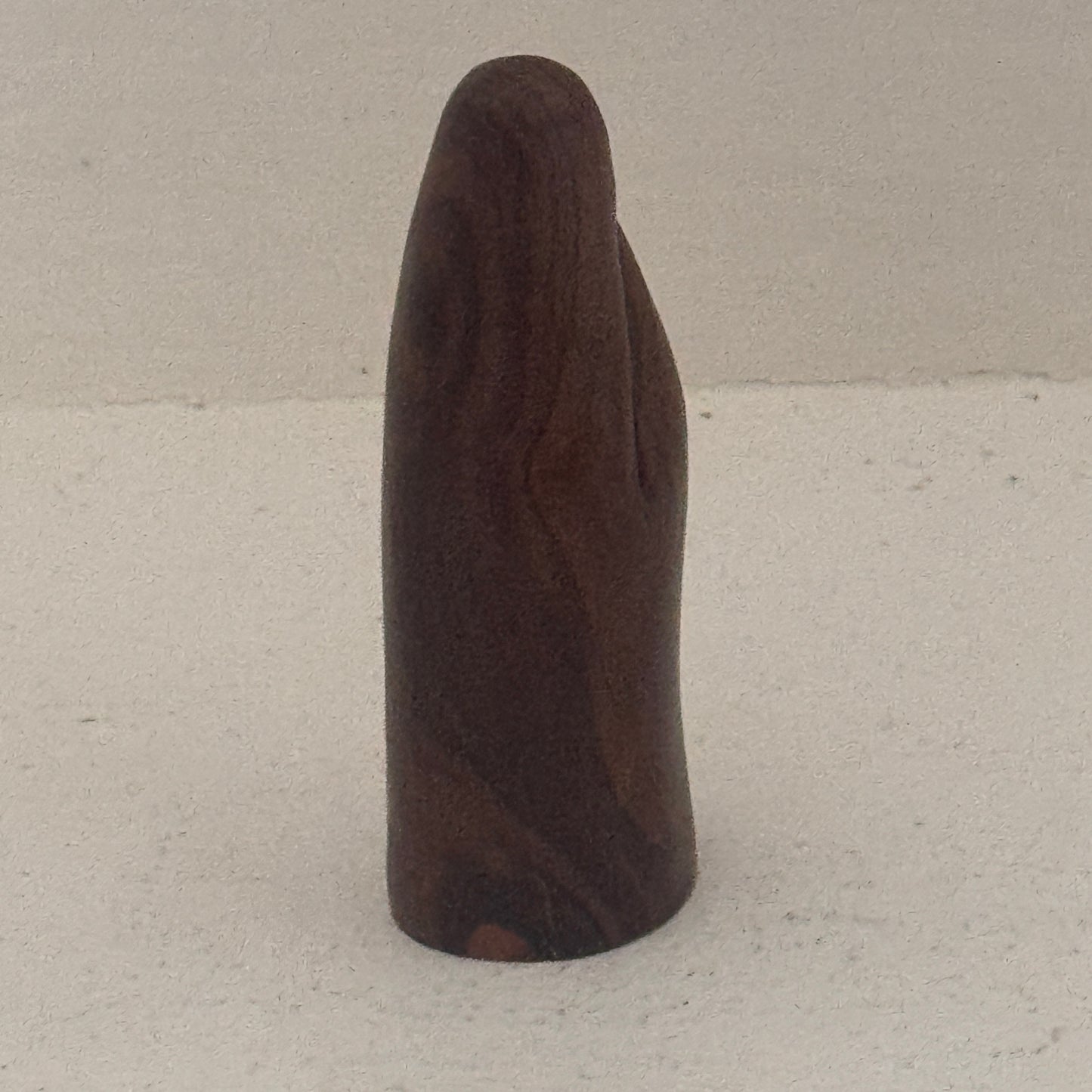 Vintage Hand-Carved Holy Family Figurine | Believed Olive Wood | Minimalist Nativity Sculpture