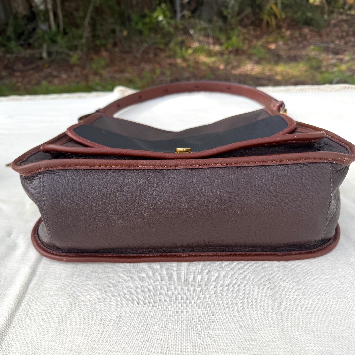 Fossil Brown Multi Tone Leather Shoulder Bag