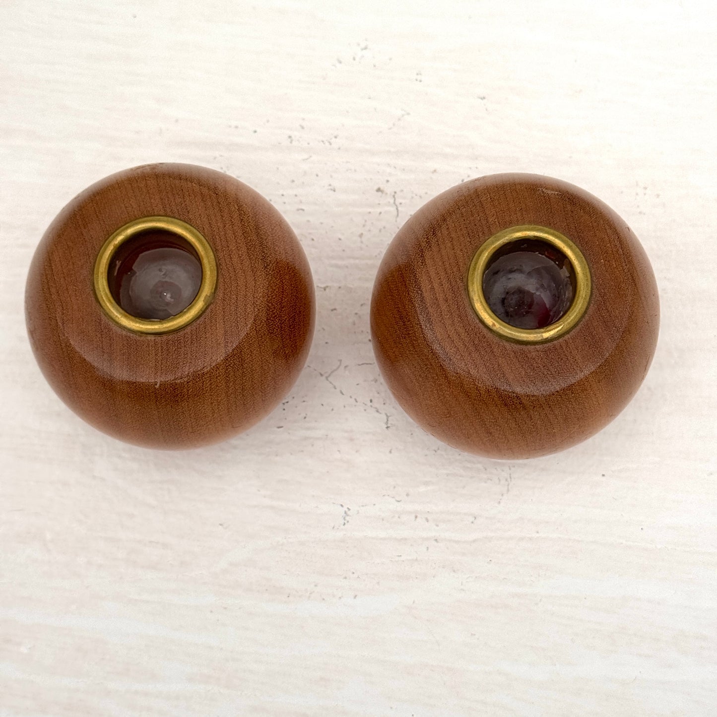 Vintage Myrtlewood Candlestick Holders Set of 2 Mid Century Wood Taper Candle Holders Oregon